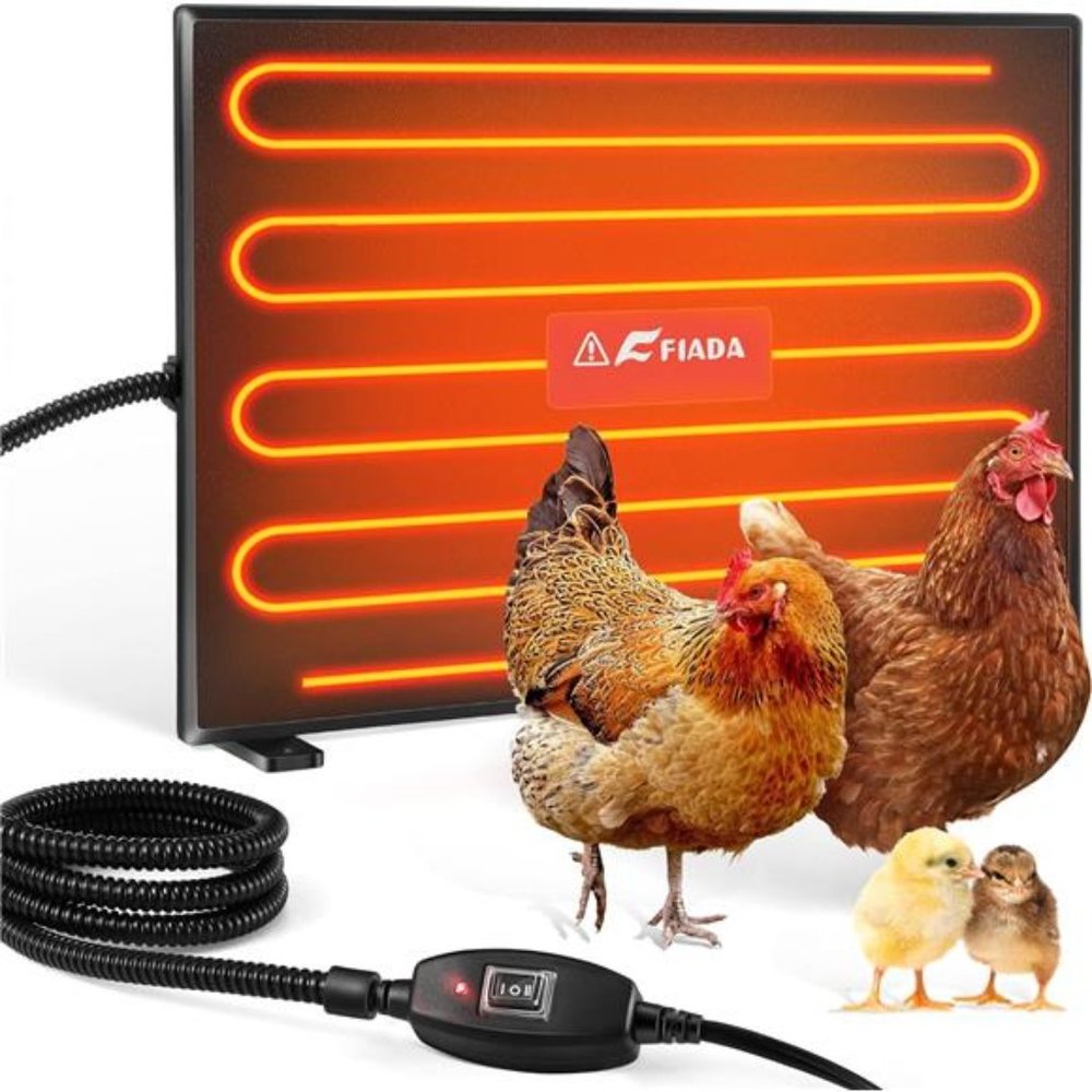 Chicken Coop Heaters,100/200W Adjustable Wattage ULTested RadiantHeat Flat Panel